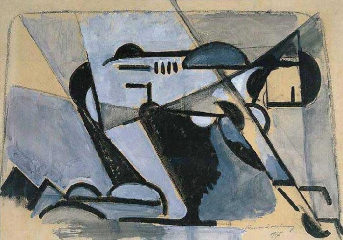 Theo van Doesburg Knielend naakt oil painting image